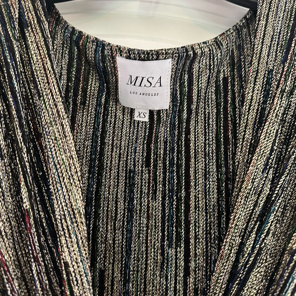 Misa Los Angeles “Ava” metallic dress
